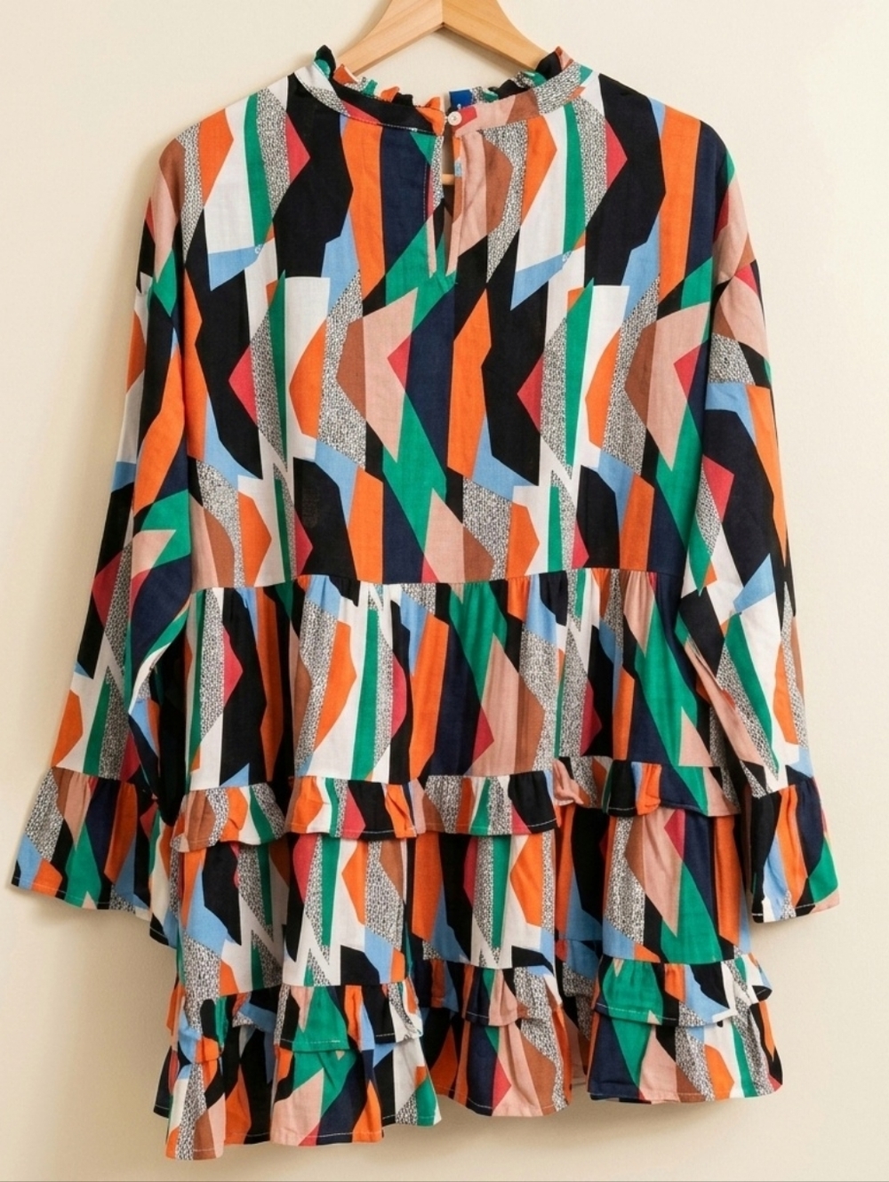 Jodifl Multi-Colored Tiered Babydoll Top - Picture 3 of 4